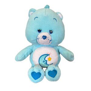 Play Along Care Bears 2006 Bedtime Bear Plush 10” Blue Moon & Star
